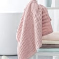 Miniatyrbillede 8 af 10: Bomuldsvaffelbadehåndklæde Ensfarvede håndklæder LYSEROSA light pink
