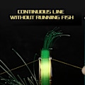 Miniatyrbilde 5 av 10: Fluorocarbon Coating Nylon Line Fiske Monofilament Line Silver 0.6-0.128mm-0.6-0.128mm