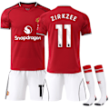 Pikkukuva 1 / 2: Manchester Unitedin lasten kotipelipaita ja -setti kaudelle 2025-2026, nro 11 Zirkzee 28