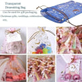 Miniatyrbillede 6 af 10: 50 Stk Organza Tasker Gaveemballage Charm Smykkepose BLÅ Blue