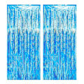 Miniatyrbillede 1 af 6: 2 Stk Tinsel Gardin kvast Baggrundsdekorationer DYB SAPPIR Deep Sapphire