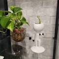 Miniatyrbilde 7 av 10: Sporting Sukkulent Potter Resin Blomsterpotter HANDLING Dumbbell