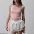 Miniatyrbilde 9 av 10: Dame Crop Topper Bralette Vest L L