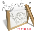Miniatyrbillede 1 af 7: Roterende fotoramme Minderamme LOG FARVE 26,2X34,8CM log color 26.2x34.8cm