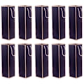 Miniatyrbillede 1 af 10: 10 Stk Vingaveposer Vinflaskeposer SORT Black