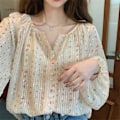 Miniatyrbilde 1 av 10: Blomsterskjorte bluse M M