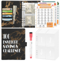 Pikkukuva 9 / 10: 100 Days Savings Challenge Saving Challenge Binder SININEN Blue