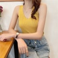 Miniatyrbillede 7 af 10: Tank Top Crop Top GUL Yellow