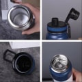 Miniatyrbilde 5 av 10: 1000ml Vakuumkopp i rustfritt stål Reisekaffekopp GRØNN Green