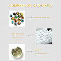 Miniatyrbillede 4 af 10: 20 stk trykt glas cabochons Swirl glas cabochons 20MMCOLOR 20mmcolor random