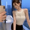 Miniatyrbillede 3 af 10: Tank Top Crop Top SORT Black