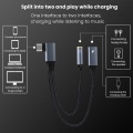 Miniatyrbilde 2 av 10: USB Type C Audio Converter OTG Adapter TYPEC TIL DOBBEL TYPEC TypeC to Dual TypeC
