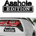 Pikkukuva 5 / 6: 2kpl Asshole Edition Emblem Tarra 3D Letter Auto Tarra Auto