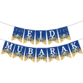 Miniatyrbilde 7 av 7: Eid Mubarak Banner Eid al-Fitr Party Ramadan Hang bannere