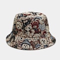 Miniatyrbild 1 av 4: Söt liten björn Print Hat Flat Top Fisherman Hat Summer
