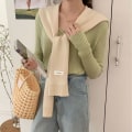 Miniatyrbild 1 av 10: Fake Collar Sjal Stickad Fake Collar BEIGE beige