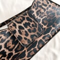 Miniatyrbilde 8 av 10: Leopard Håndveske Lær Clutch Bag KHAKI khaki