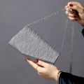 Pikkukuva 1 / 10: Sequin Clutch Bag Glitter Chain Iltalaukku HOPEAA silver