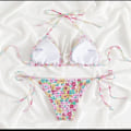 Miniatyrbillede 4 af 7: Bikini Badedragt Split Bikini BLÅ XS blue xs