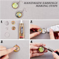 Miniatyrbillede 2 af 10: 20 stk trykt glas cabochons Swirl glas cabochons 18MMCOLOR 18mmcolor random