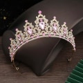 Miniatyrbild 9 av 10: Rhinestone Hårbåge Hårkrona ROSA ROSA Pink