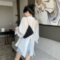 Miniatyrbillede 8 af 10: Damebluse Chiffonbluse GUL XL(62,5-67,5KG) Yellow XL(62.5-67.5KG)