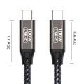 Miniatyrbilde 5 av 10: USB C til USB Type C-kabel Datalinje 1M 1m