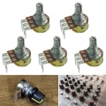Miniatyrbild 4 av 10: 10 st WH148 Potentiometer B100K B100K B100K