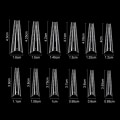 Miniatyrbilde 3 av 10: 120 stk/pose spiker dobbel form falske neglespisser 02-120 stk/pose 02-120PCS/BAG