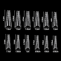 Miniatyrbillede 3 af 10: 120 stk/pose søm dobbelt form falske neglespidser 01-120 stk/pose 01-120PCS/BAG