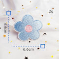 Miniatyrbilde 4 av 4: 12 stk Blomsterlapper Broderte lappblomster Stryk på lapper