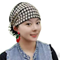 Miniatyrbillede 8 af 10: Turban Hatte Tørklæde SORT Black