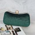 Miniatyrbild 10 av 10: Bronzing Bankettväska Single Shoulder Chain Bag APRICOT Apricot
