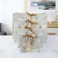 Miniatyrbillede 6 af 10: Gavepose Marmormønster papirpose GULD M M Gold M-M