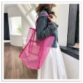 Miniatyrbild 5 av 10: Transparent Mesh Bag Strandväska KHAKI STYLE1 STYLE1 khaki style1-style1