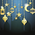 Miniatyrbilde 5 av 7: Eid Mubarak Banner Eid al-Fitr Party 1 1 1