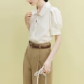 Miniatyrbilde 8 av 10: Bubble Sleeves Bluse Dameskjorter S S