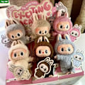 Miniatyrbild 6 av 7: 1 st POP MART LABUBU The Monsters Spännande Macaron Plyschdockor Figur Leksaker Överraskningsboxar Douru duoduo