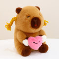Miniatyrbilde 8 av 9: Capybara plysjleker kosedyrdukker 25CMA A 25cmA