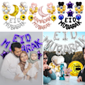 Miniatyrbild 7 av 9: Eid Mubarak Ballonger Bokstavsfolieballonger 06 06