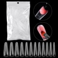 Miniatyrbillede 4 af 10: 120 stk/pose søm dobbelt form falske neglespidser 04-120 stk/pose 04-120PCS/BAG