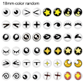 Miniatyrbillede 1 af 10: 20 stk/10 par Eyes Crafts Eyes Puppet Crystal Eyes 18MMCOLOR 18mmcolor random