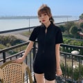 Miniatyrbillede 3 af 10: Kvinde Badedragt Strandbadedragt XLSORT SORT XLBlack