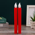 Miniatyrbilde 1 av 10: LED-lykt Flammefritt Stearinlys RØD TYPE2 TYPE2 red Type2-Type2