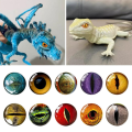 Miniatyrbillede 7 af 10: 20 stk/10 par Øjne Håndværk Øjne Puppet Crystal Eyes FARVE color random16mm