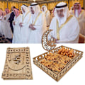 Miniatyrbillede 4 af 8: Eid Mubarak Moon Star Tray Ramadan Kareem Madholder 5 5 5