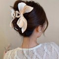 Pikkukuva 9 / 10: Pearl Hair Claw Clips Suuret rusetit hiusklipsit CHAMPAGNE champagne
