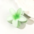 Miniatyrbilde 1 av 8: Frangipani Hårklemmer Blomst Hårklemme GRØNN GRADIENT FARGE green gradient color-gradient color