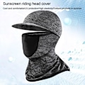 Miniatyrbild 7 av 10: Full Face Cap Cykling Balaclava SVART Black