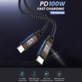 Miniatyrbilde 10 av 10: USB C til USB Type C-kabel Datalinje 1,5M 1.5m